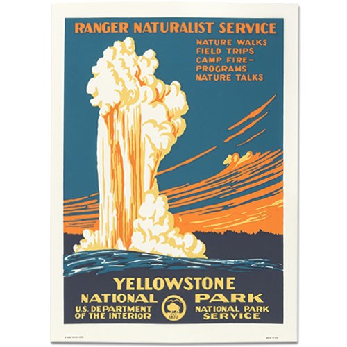 T21 Vintage Yellowstone National Park American Travel Poster A1/A2/A3/A4 