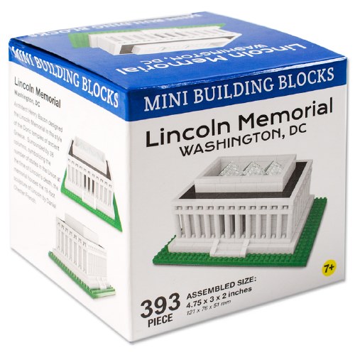 Washington DC Monument Lincoln Memorial Sticker Set de 2