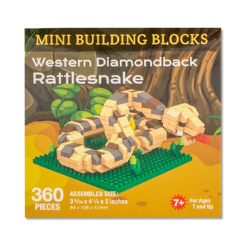 Western Diamondback Rattlesnake Mini Blocks Shop Americas National Parks