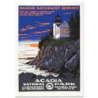 Acadia National Park WPA Travel Poster Acadia National Park WPA Travel Poster