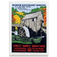 Great Smoky Mountains WPA Poster - John Cable Grist Mill