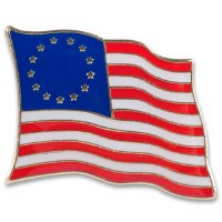 13 Star ''Betsy Ross'' Flag Hat Tac Pin