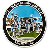 Fort Pulaski National Monument Hiking Stick Medallion