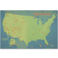 Natural Earth National Parks Collector Pins Map