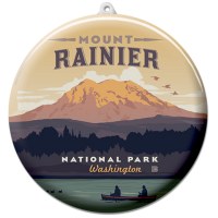 Mount Rainier Suncatcher Ornament