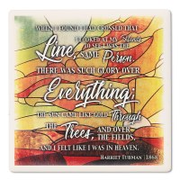 Harriet Tubman Crossed Quote Coaster