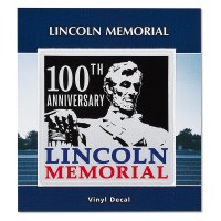 Lincoln Memorial 100th Anniversary Sticker Lincoln Memorial 100th Anniversary Sticker