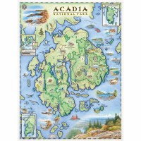 Acadia Explorer Map Print