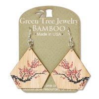 Cherry Blossom Pentagon Earrings