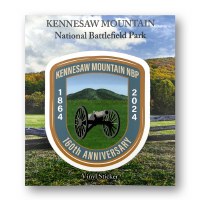 Kennesaw Mountain NBP 160th Anniversary Vinyl Sticker