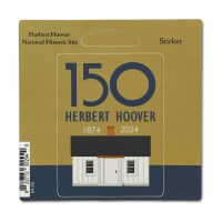 Herbert Hoover 150th Birthday Commemorative Sticker