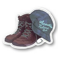 Acadia National Park Boots & Hat Decal