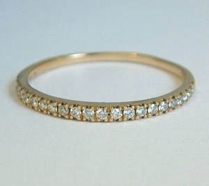 Diamond band 1/5 cttw 14kty model 030-BDY1614W-Y