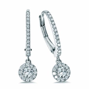 Diamond Drop Dangles 0.50cttw 14ktw model 030-3083-W