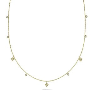 Diamond pendant 14kty 9 diamonds 1/6cttw model 030-PDD3035-Y