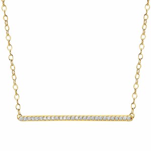 Diamond bar pendant 14kty 1/10th cttw model 030-PDD3142-Y