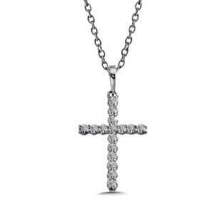 Diamond cross 14ktw 0.11cttw model 030-PXD384-W