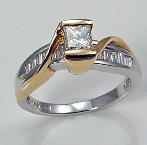 Diamond ring 14kt 0.97 cttw model 032-M11469