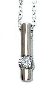 Diamond pendant 14kt white gold 0.22cttw round diamond H-I1  model 039-30949-025