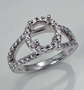 Diamond engagement ring 14ktw 0.51cttw 076-7468