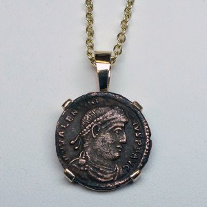Ancient Roman Bronze coin Valentian 364-75AD Bronsze 14kt model 085-000-157