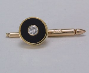 Tuxedo Studs 14kt Onyx Round