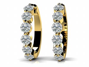 Diamond hoop earrings 0.80 cttw model 097-SE74-2.4 NN-LAB-Y
