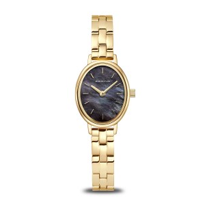 Bering Watch 20mm oval gold tone stainless steel model 11020-732