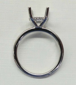 Diamond engagement ring 18ktw gold to set 2.00 carat round cut diamond 16 natural diamonds in the gallery model 184-RD4091-W