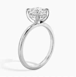 Diamond engagement ring 18kt white gold with 2.10 carat round lab diamond model 184-RD4091RDW-210