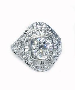 3.64cttw platinum dia ring GVS