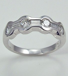 Diamond band platinum 0.75 cttw model 242-70020-109