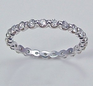 Diamond eternity band 14kt 1.00 cttw model 283-AWS100