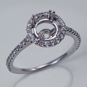 Diamond engagement ring 18ktw gold .30cttw model 301-142777