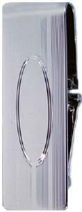 Silver Hinged Money Clip