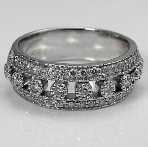 Diamond band 18kt gold 0.58cttw model KWIAT
