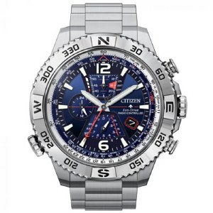 Citizen Eco Drive Promaster Navihawk Chronograph Watch 48mm model AT8220-55L