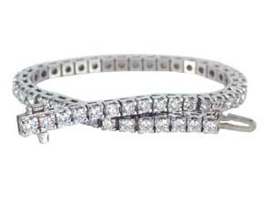 Diamond bracelet 14kt white gold 5.00 cttw G SI