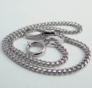 Pocket Watch Chain 12" WHITE