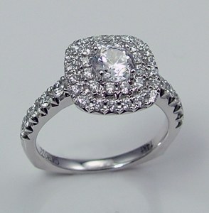 Caro 74 Engagement ring 14ktw gold 0.59cttw CR410W