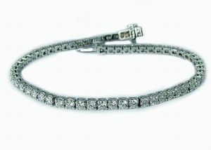 Lab diamond bracelet 7.00 carat tw 14ktw 44 stones G-H  VS model LB0007W14700-AC
