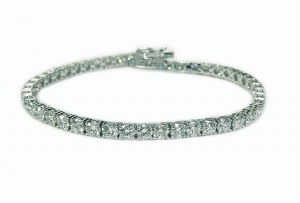Lab diamond bracelet 8.00 cttw F VS 14kt white gold model LB0013W148j00-AF