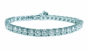 Lab diamond bracelet 10.00cttw G VS 21 lab diamonds 14ktw gold model LB0015W141000-AC