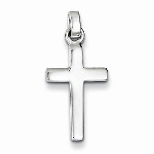 Cross pendant sterling silver 20x11mm