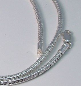 Sterling Rnd Franco Chain 20"
