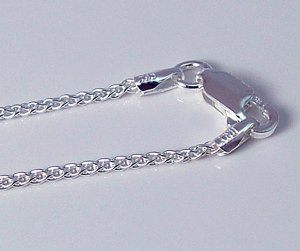 Sterling Silver Spiga Chain 16