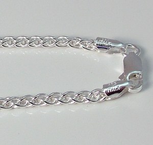 Sterling Silver Spiga Chain 18