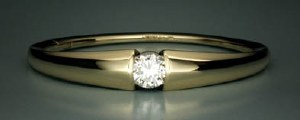 Diamond bangle bracelet  18kt yellow gold 1.00ct rnd diamond G SI1