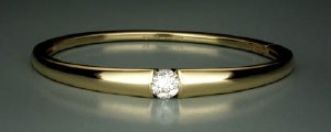 Diamond bangle bracelet 18kt yellow gold 0.70ct G SI1
