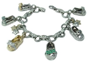 Diamond charm bracelet 18kt white gold 2.00cttw G VS